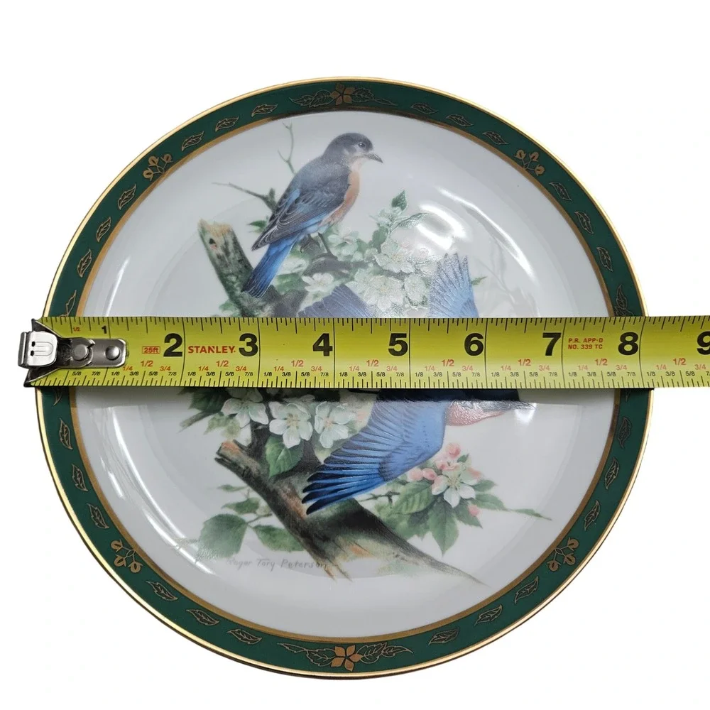 Danbury Mint Songbirds of Roger Peterson Bluebirds Decorative Plate 8